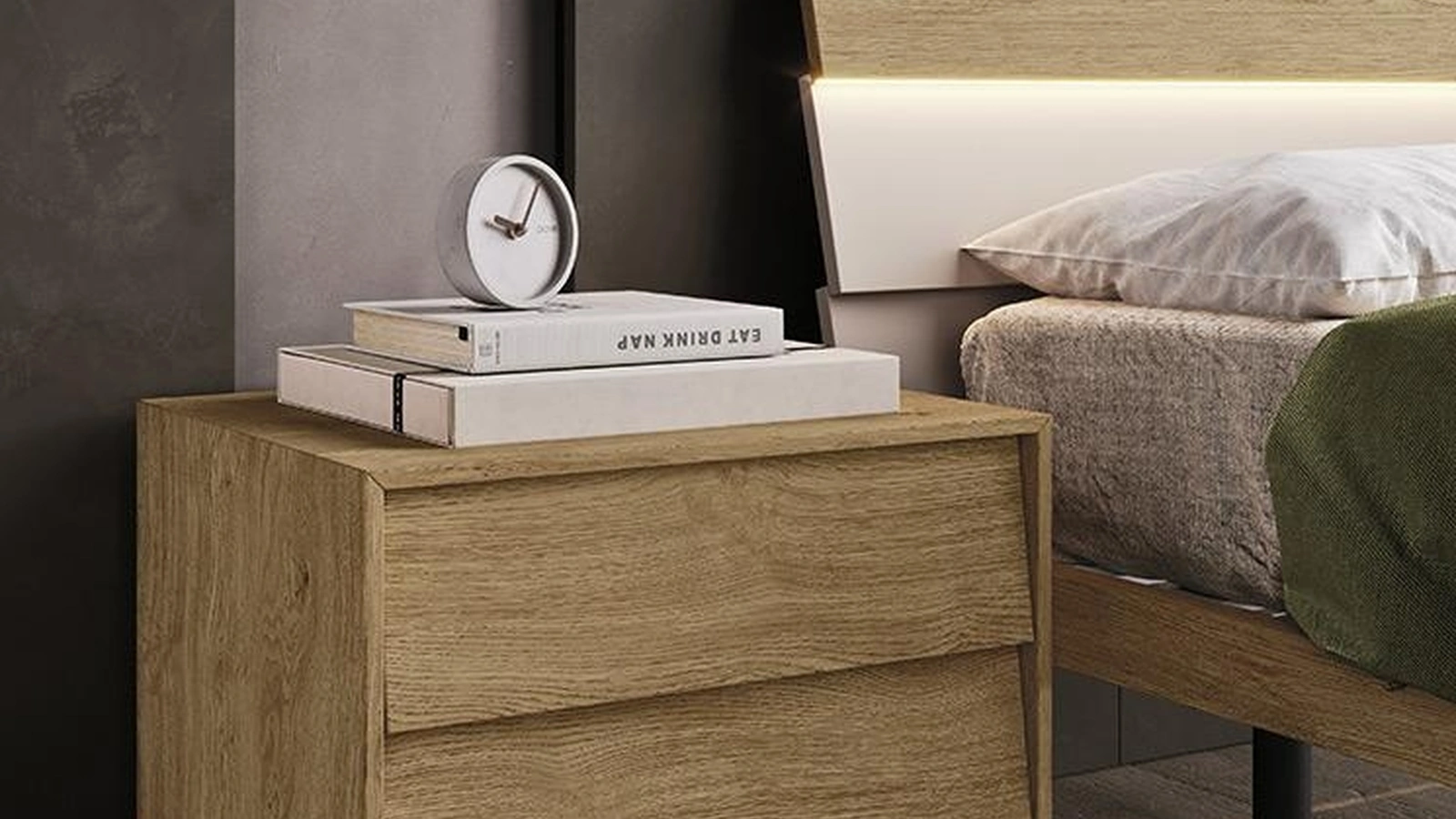 Comodino in legno Vela di Mobilgam