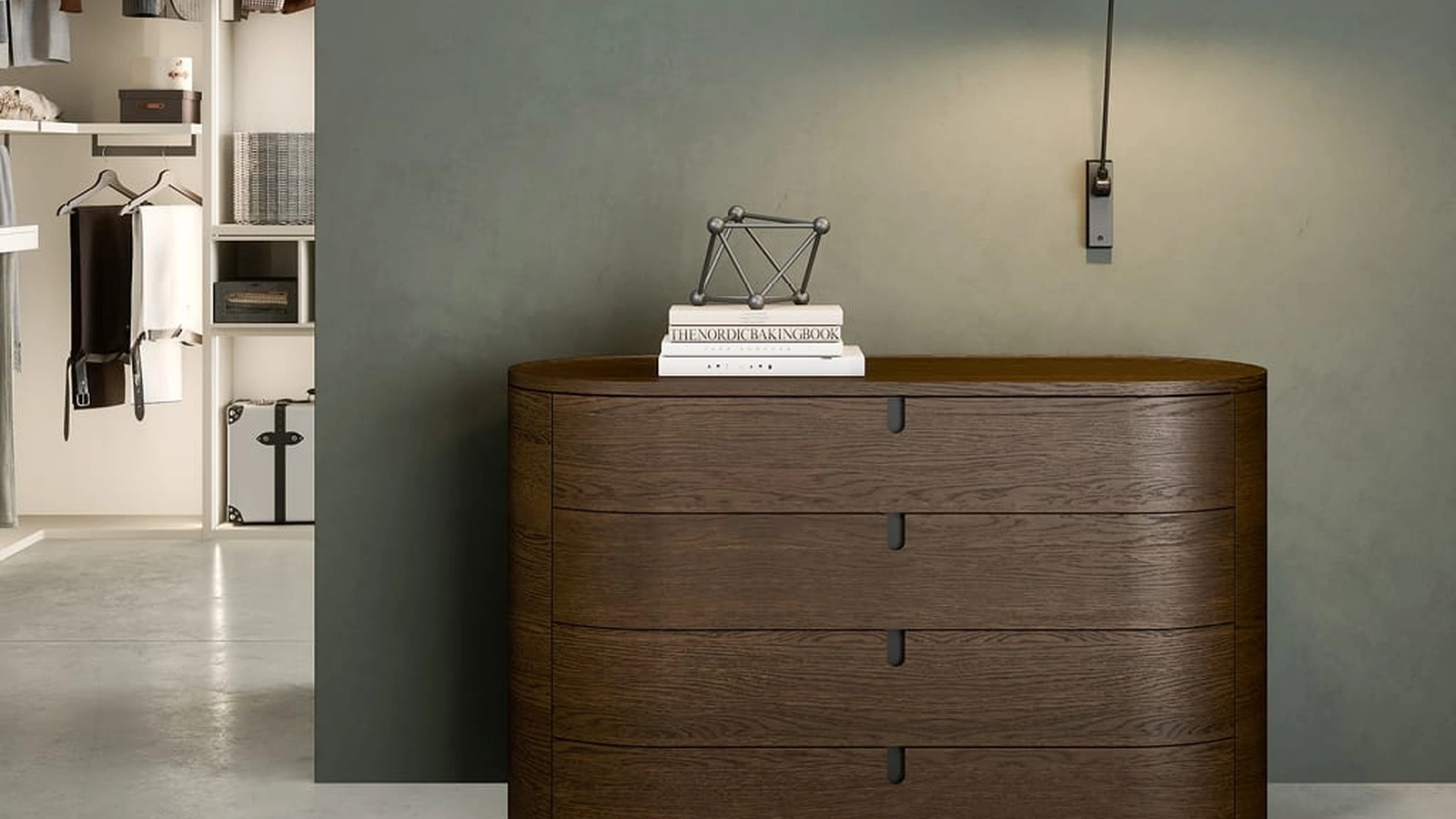 Comò Vesta in legno di Novamobili