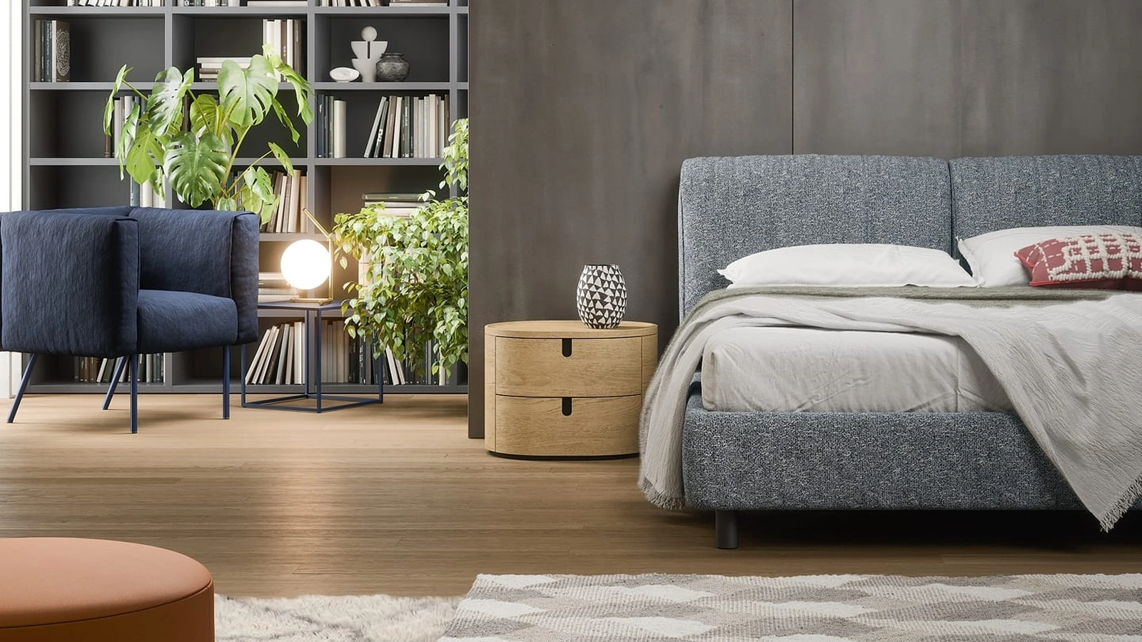 Comodino in legno Vesta di Novamobili