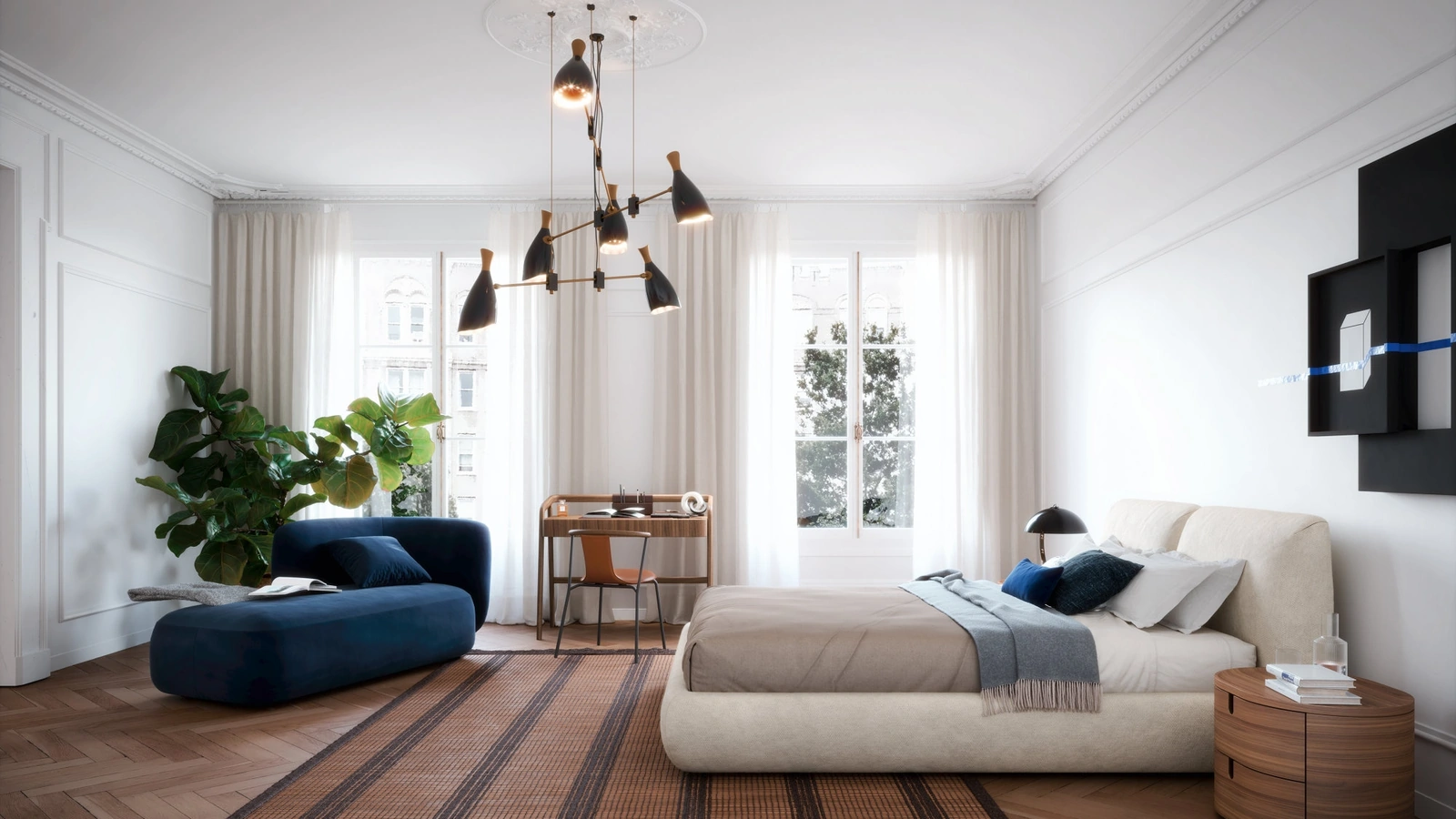 Comodino in legno Vesta di Novamobili