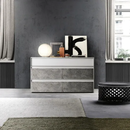 Comò Ring in legno di Mobilgam