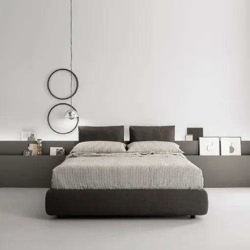 Letto Let'space in tessuto imbottito di Caccaro