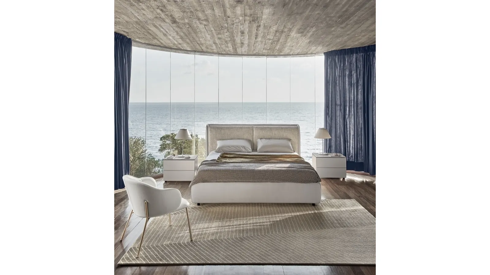 Letto con testiera Dolly di Calligaris