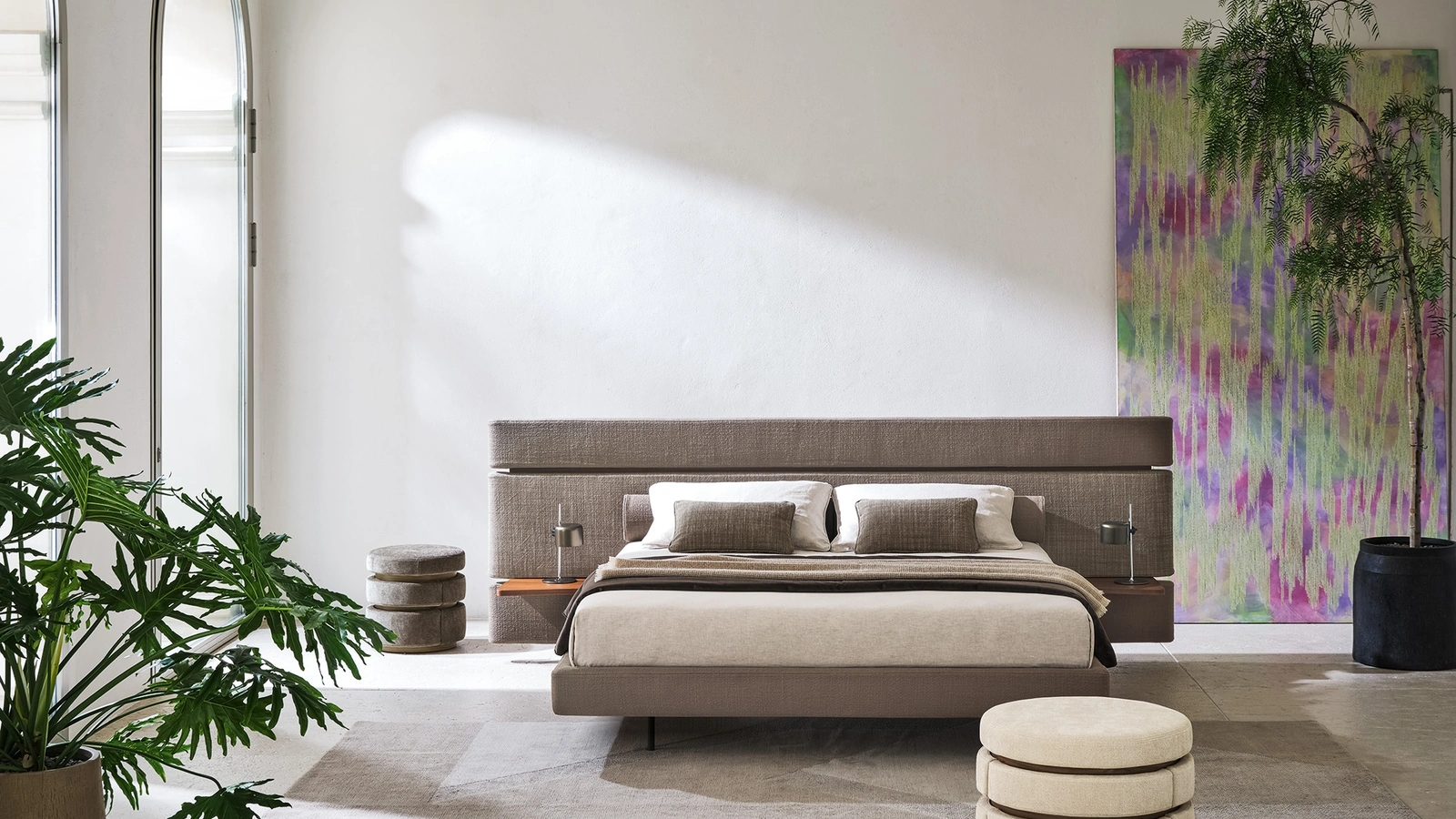 Letto matrimoniale Infinito con box contenitore di Twils