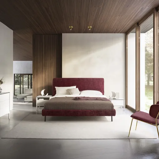Letto con testiera Mies di Calligaris