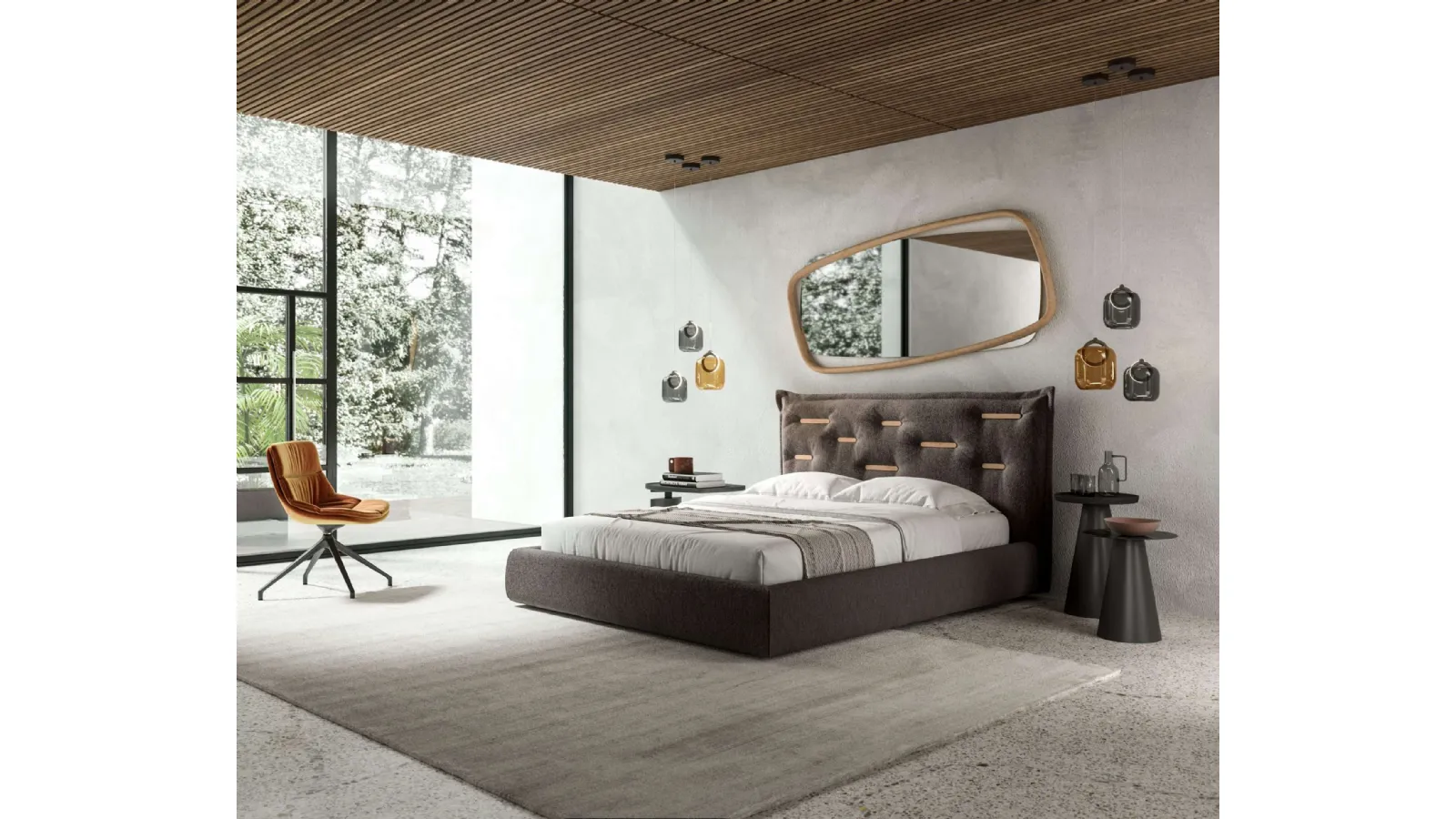 Letto con box contenitore Saona di Ozzio