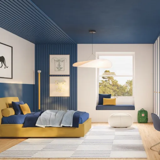 Letto singolo con box contenitore Ada di Twils