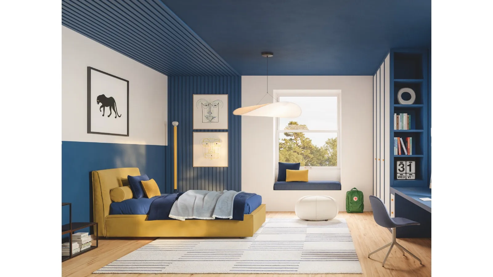 Letto singolo con box contenitore Ada di Twils