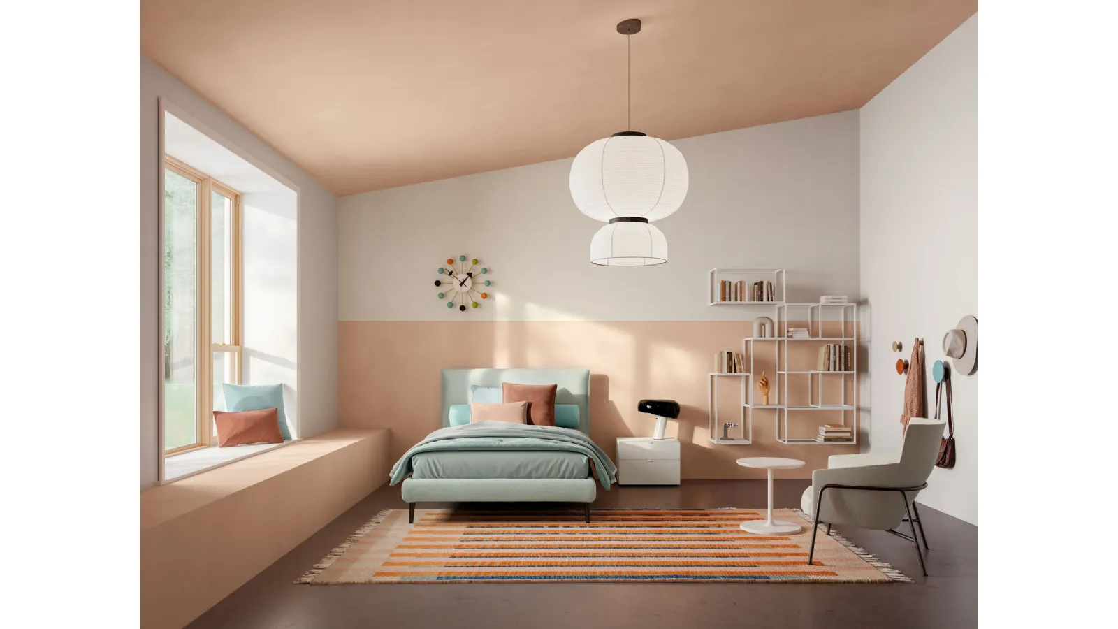 Letto Singolo in tessuto Dread di Twils