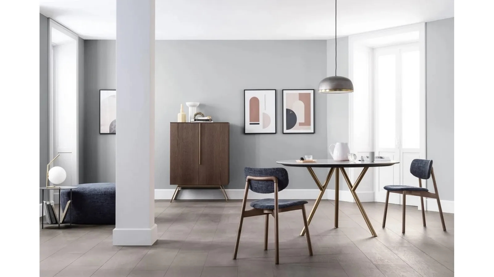 Madia Alta Cleo in legno impiallacciato di Novamobili