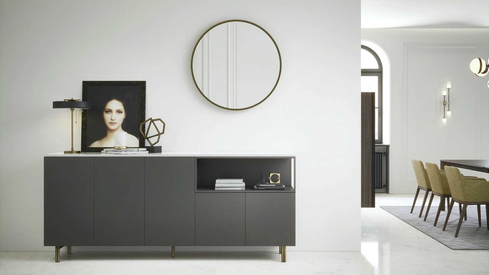 Madia Box 18 01 con piedini di Novamobili