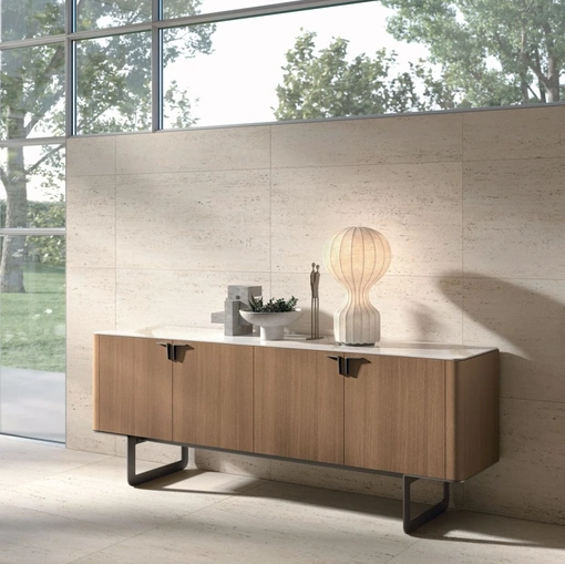 Madia Pandora in materico rovere cognac di Tomasella