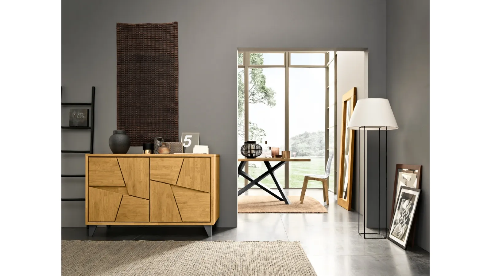 Madia Special Oak a due ante di FGF Mobili