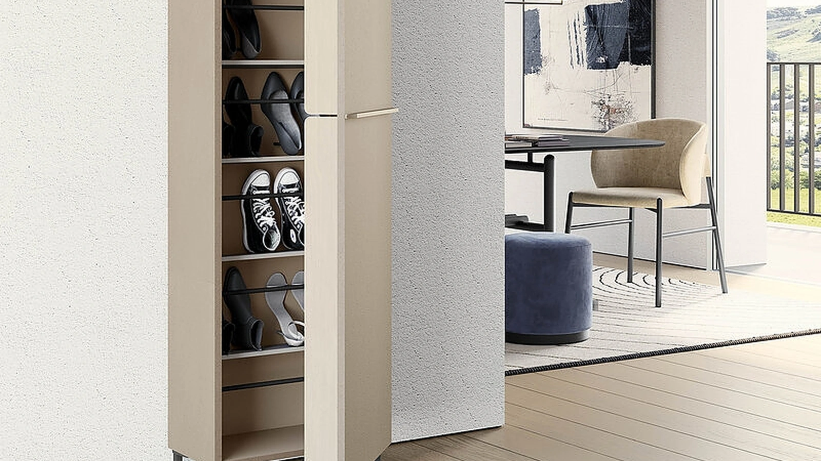 Mobile ingresso scarpiera Linear di Birex