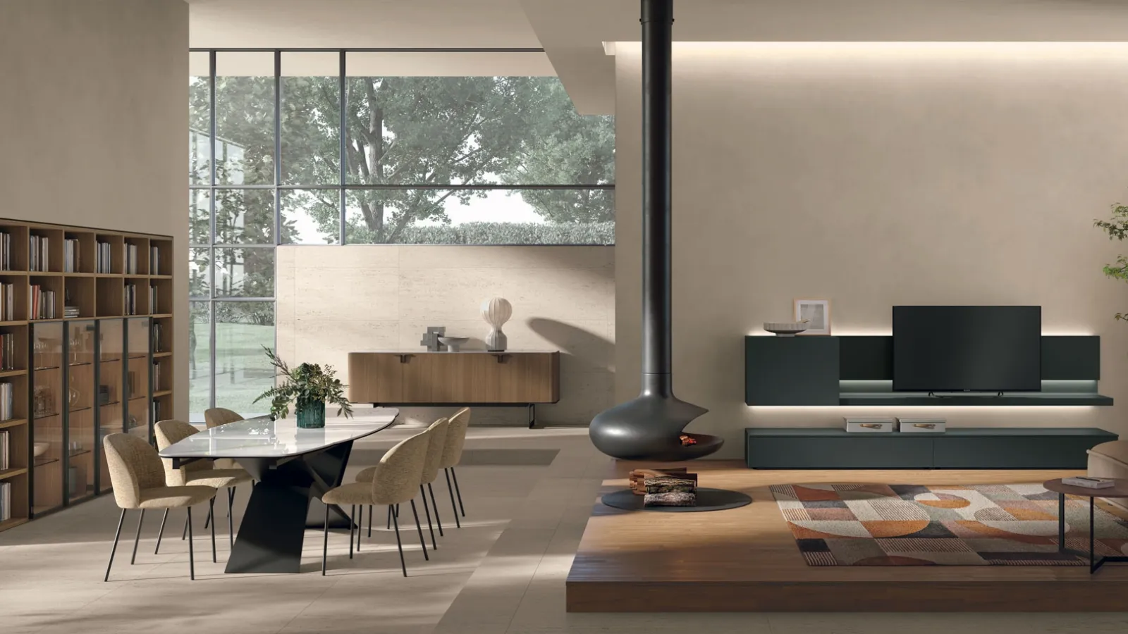 Mobile Porta Tv Atlante UNIT AT 141 di Tomasella