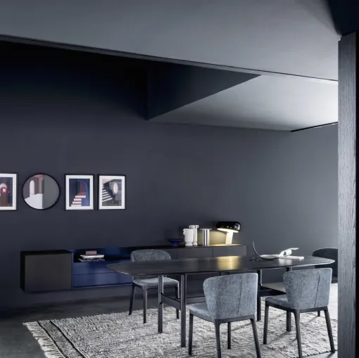 Mobile sospeso Box 18 in legno di Novamobili