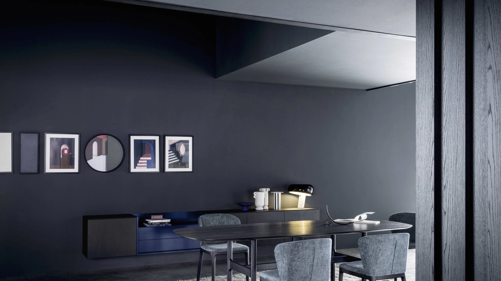 Mobile sospeso Box 18 in legno di Novamobili