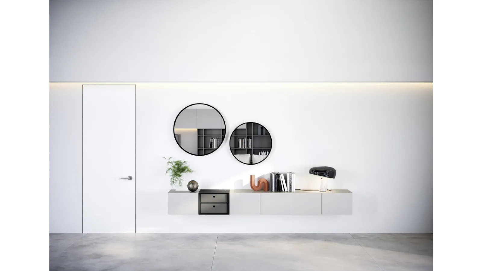 Mobile sospeso Box 12 Bianco di Novamobili