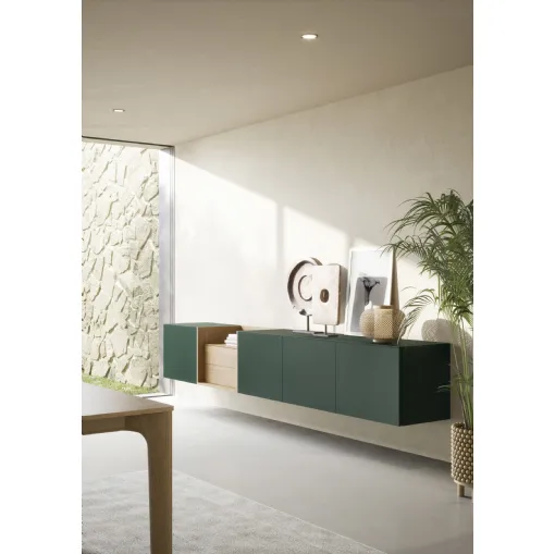 Mobile sospeso Box 18 Verde di Novamobili