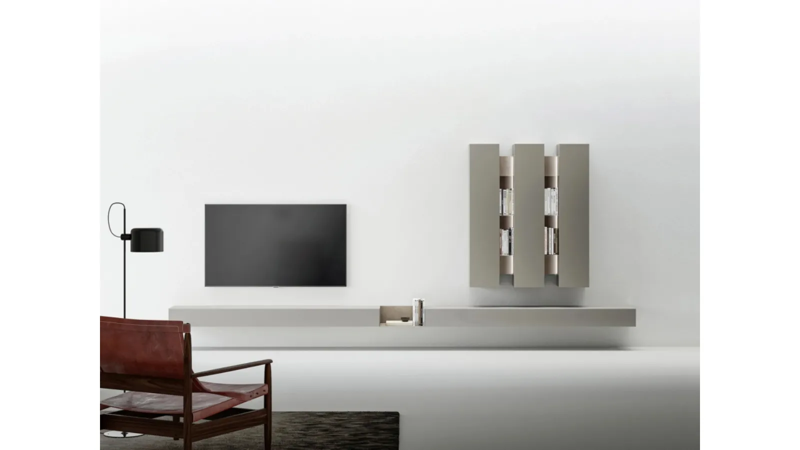 Parete Attrezzata Composizione sospesa di Caccaro