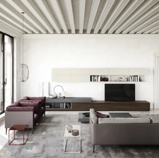 Parete Attrezzata Outline di Novamobili