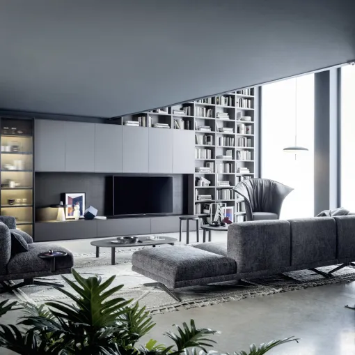 Parete Attrezzata Pannelli TV 01 di Novamobili