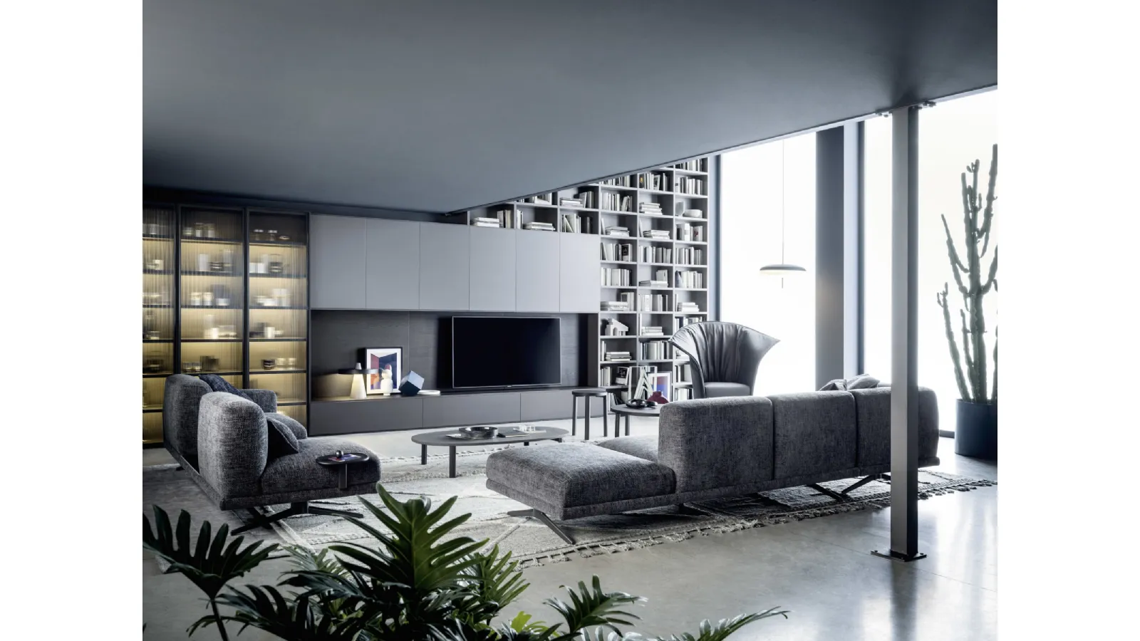 Parete Attrezzata Pannelli TV 01 di Novamobili