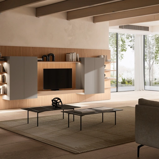 Parete Attrezzata Slim Boiserie di Dall'Agnese