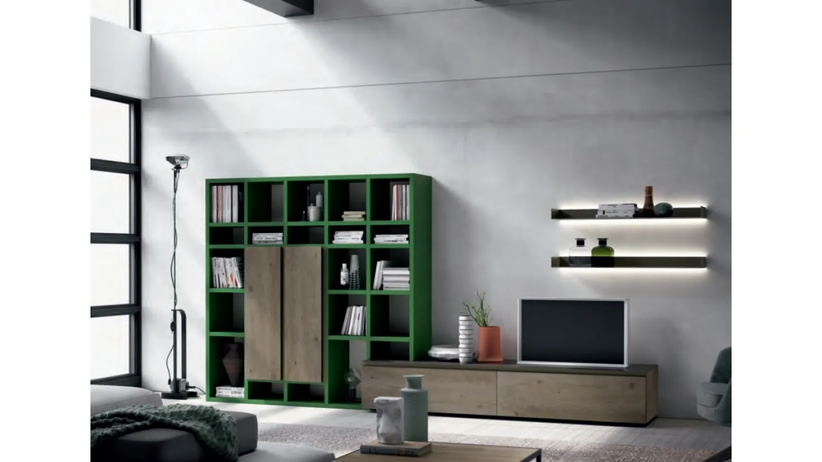 Parete Attrezzata Speed Up Comp 01 di Dall'Agnese