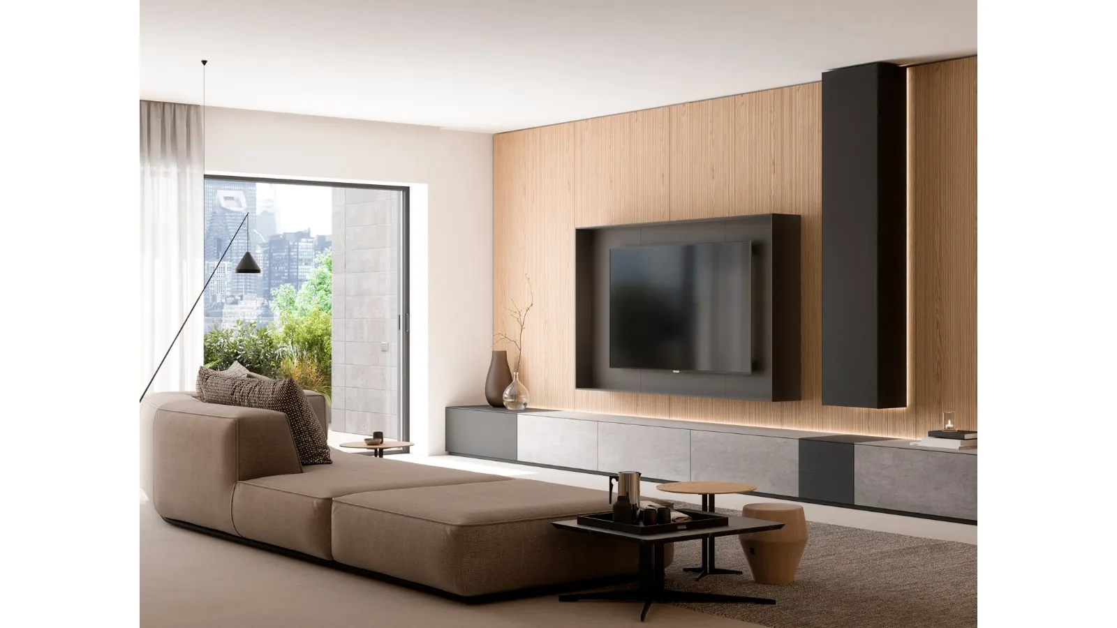 Parete Attrezzata Wallover di Caccaro