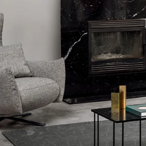 Poltrona Relax in tessuto Polse di Calligaris