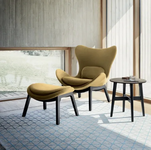 Poltrona Lazy in tessuto di Calligaris