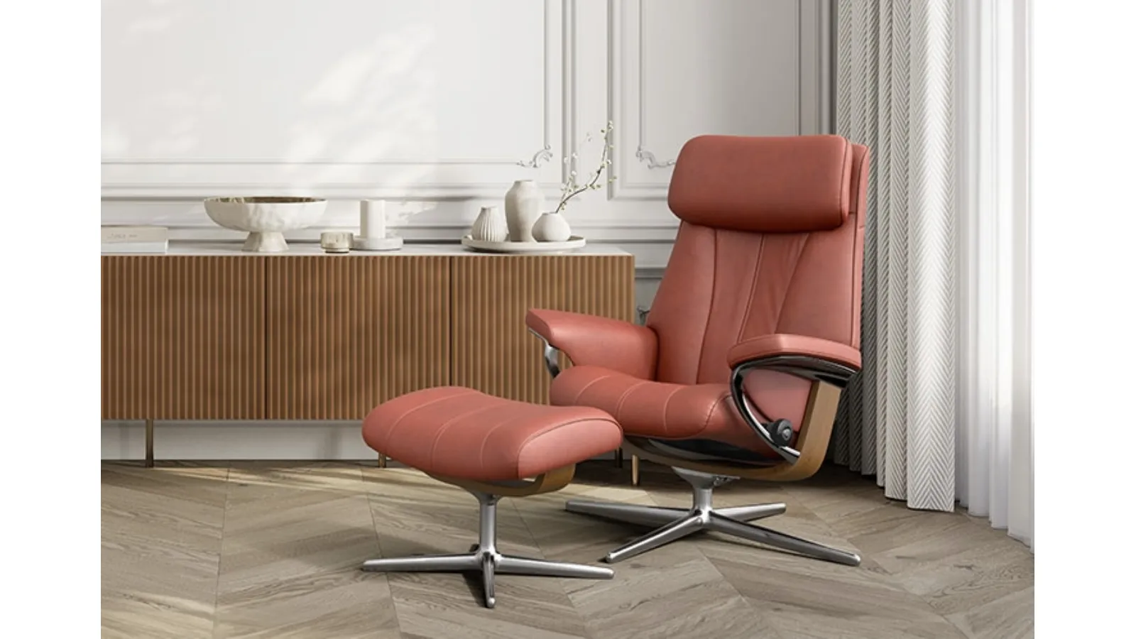 Poltrona in pelle Paul di Stressless