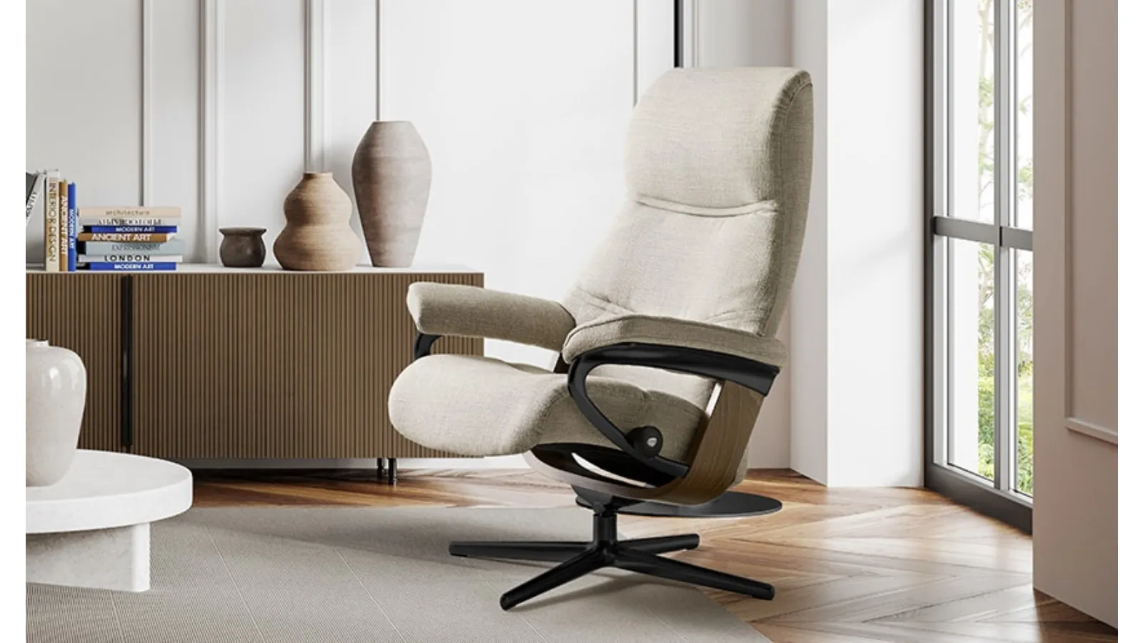 Poltrona in tessuto Philip di Stressless