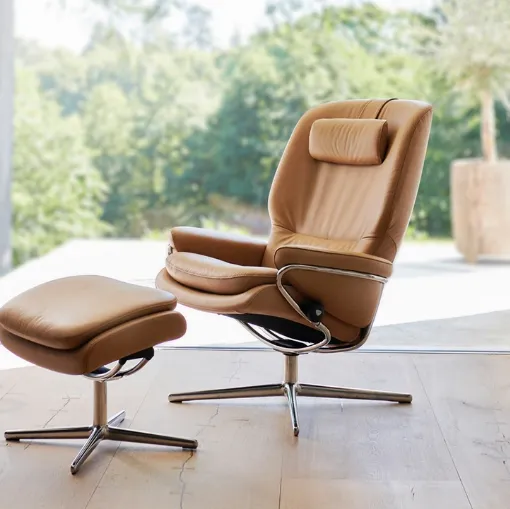 Poltrona in pelle Rome Alto di Stressless
