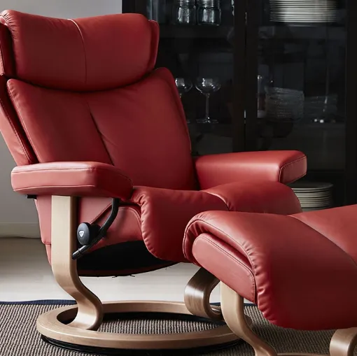 Poltrona in pelle Magic di Stressless