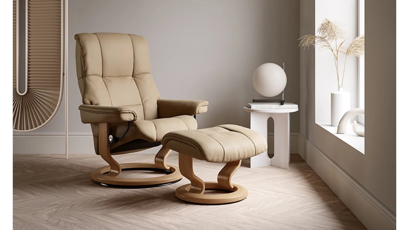 Poltrona in pelle Mayfair di Stressless