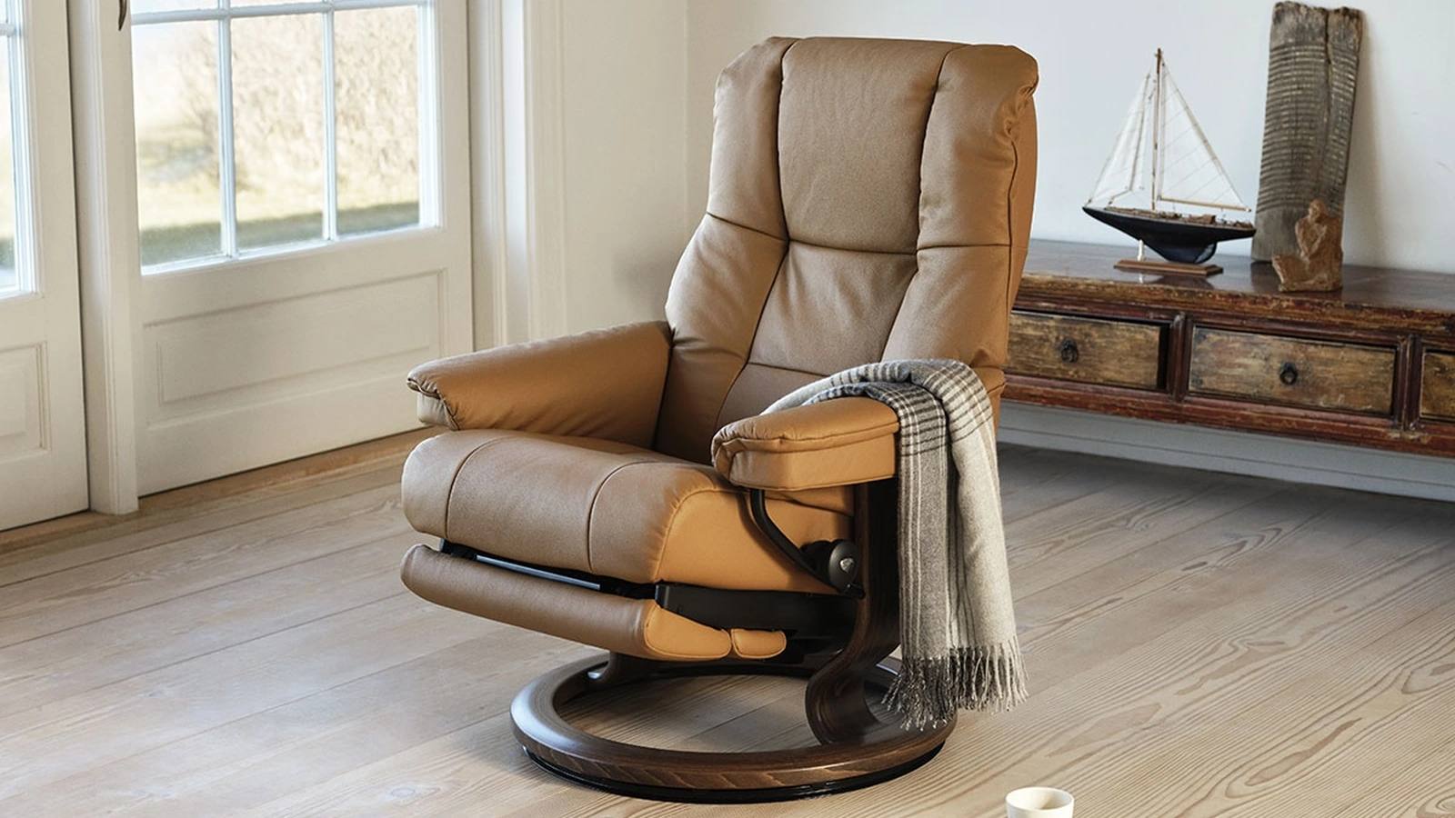 Poltrona in pelle Mayfair di Stressless