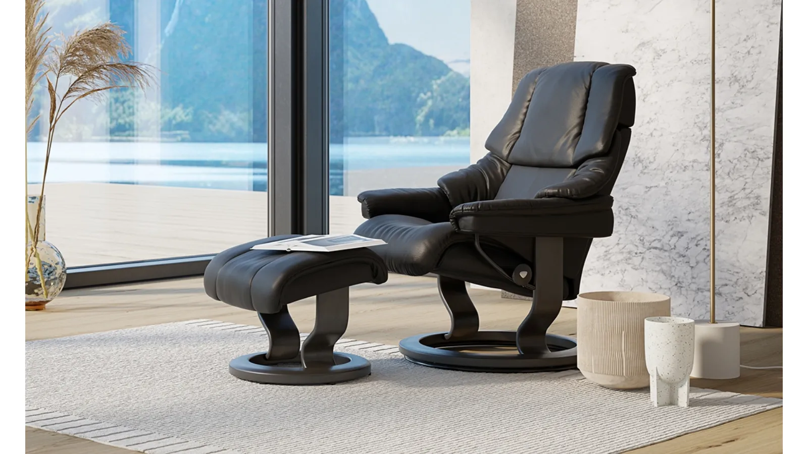 Poltrona in pelle Reno di Stressless