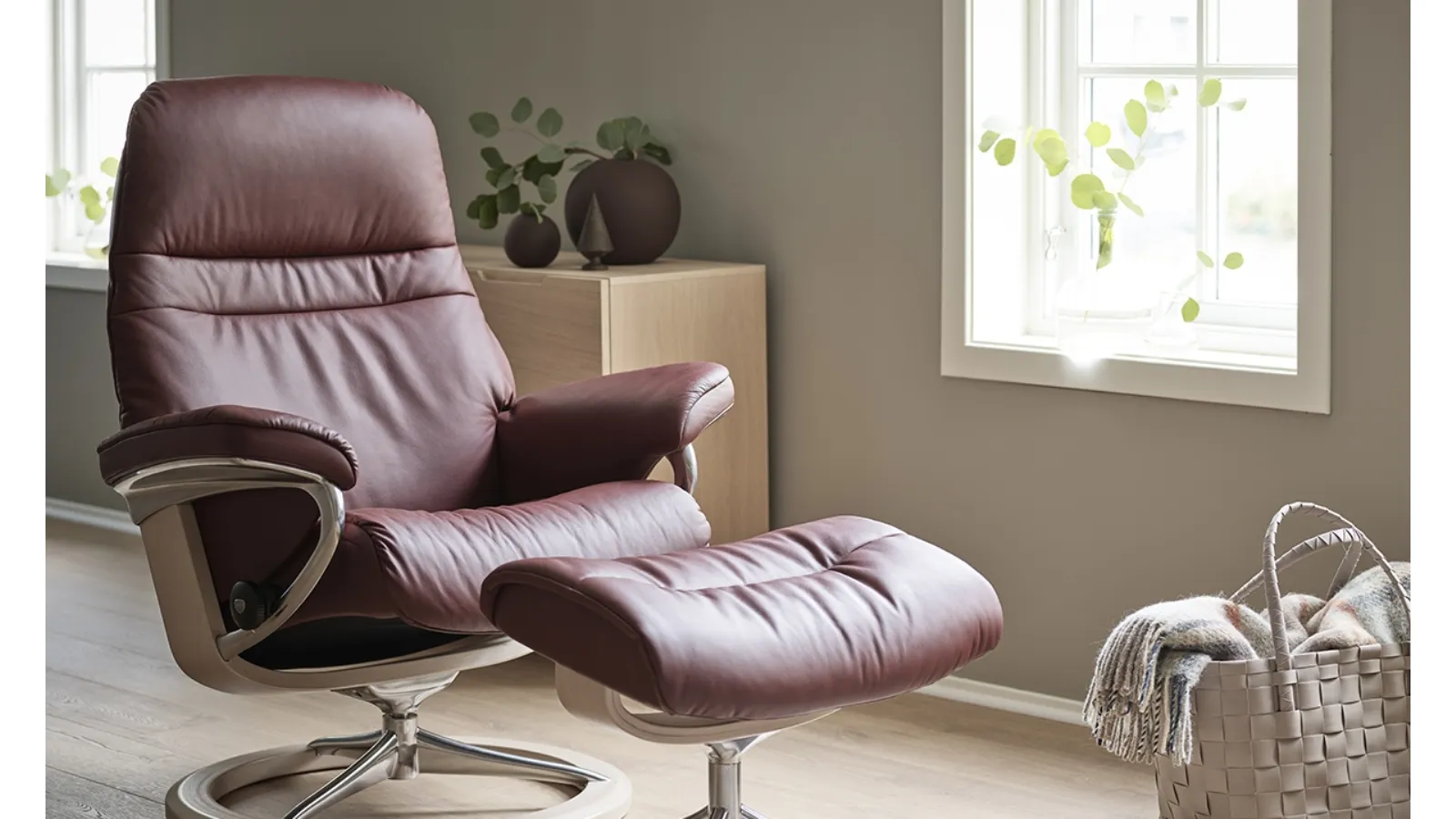 Poltrona in pelle Sunrise di Stressless