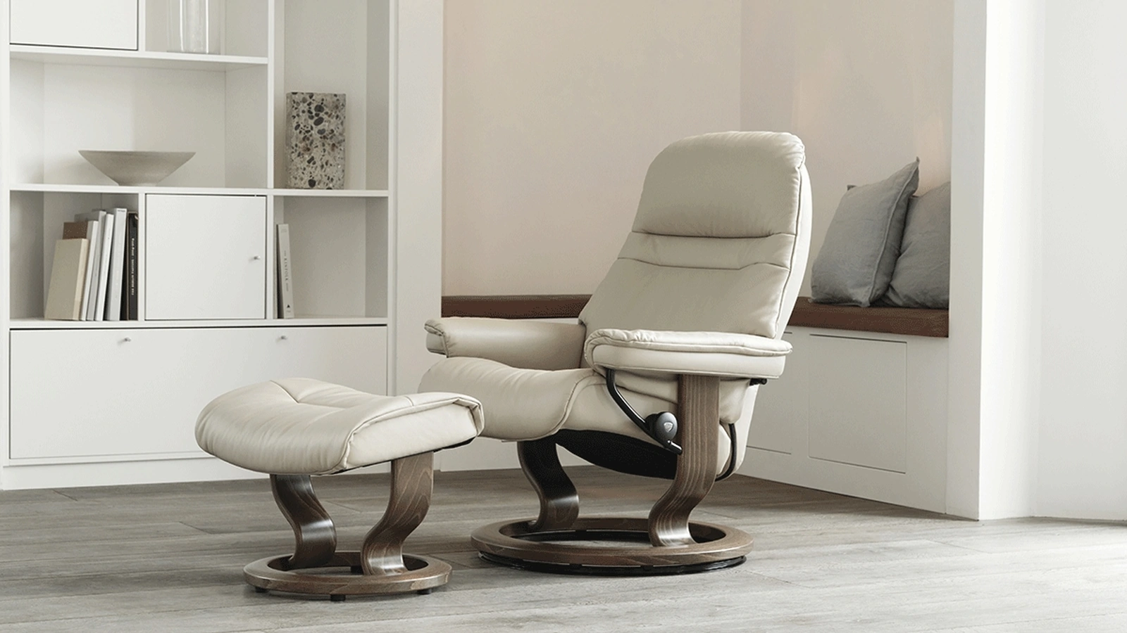 Poltrona in pelle Sunrise di Stressless