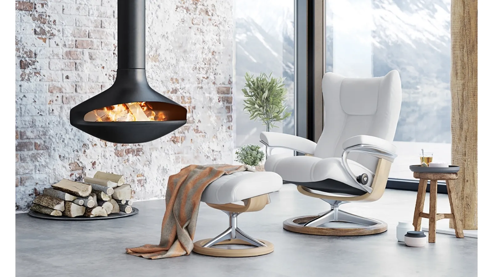 Poltrona in pelle Wing di Stressless