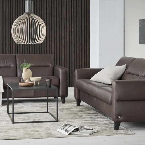 Divano lineare in pelle Fiona di Stressless