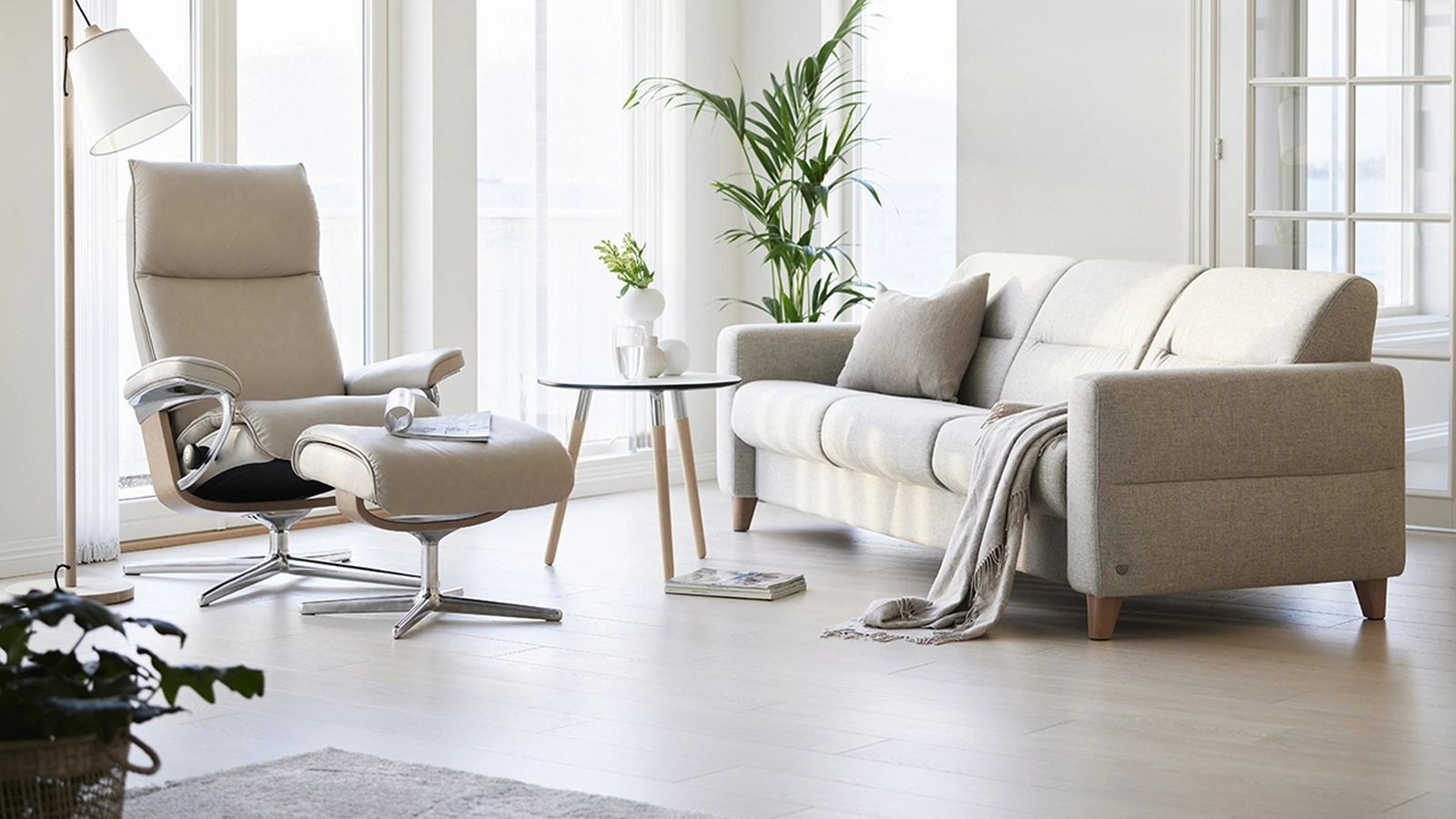 Salotto Fiona in tessuto di Stressless