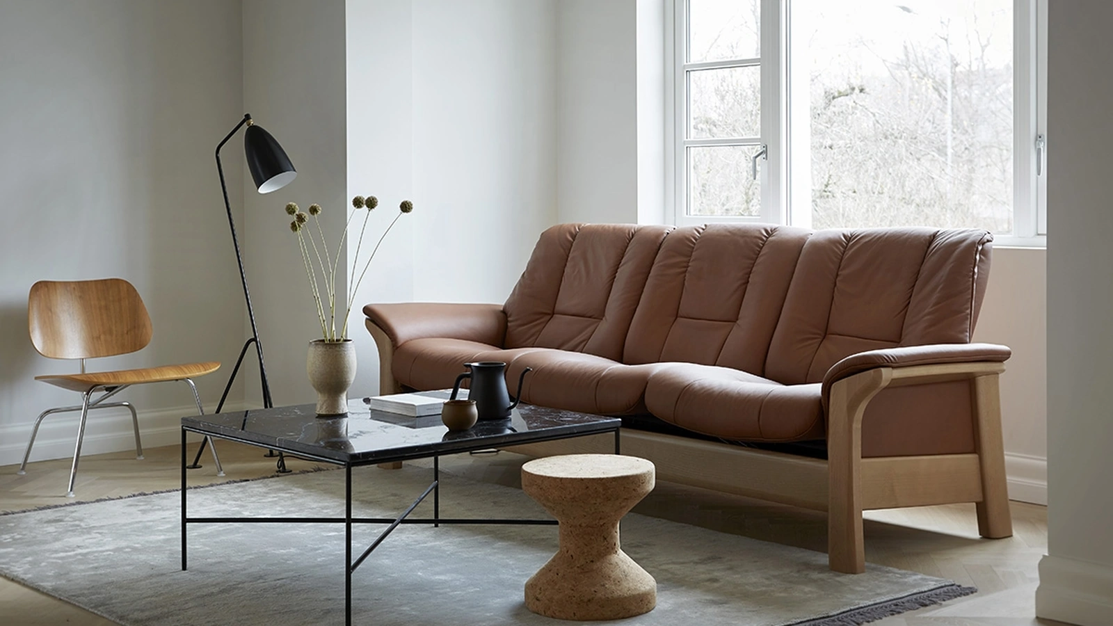 Salotto in pelle Buckingham Alto di Stressless