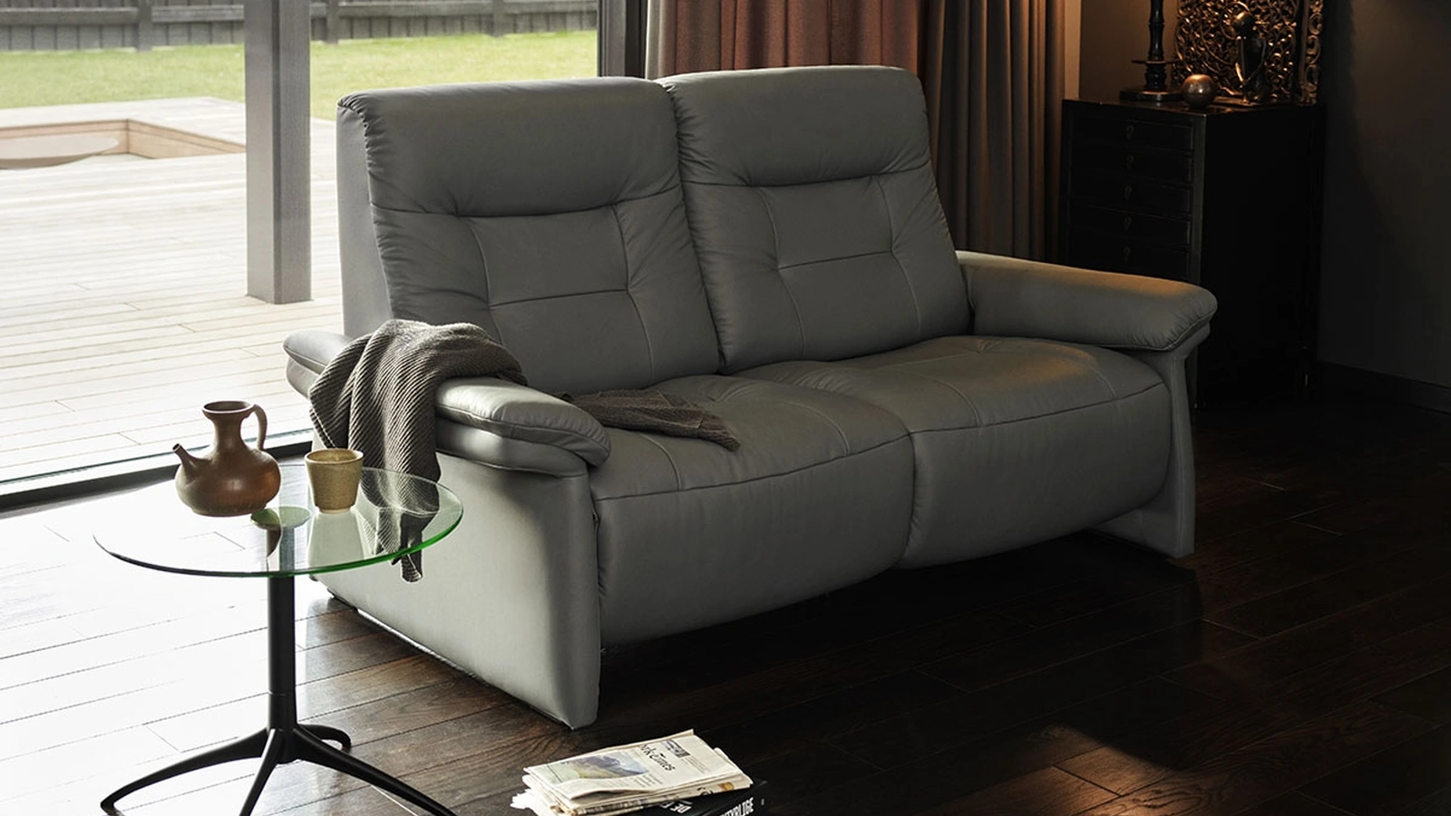 Divano relax lineare in pelle Mary di Stressless