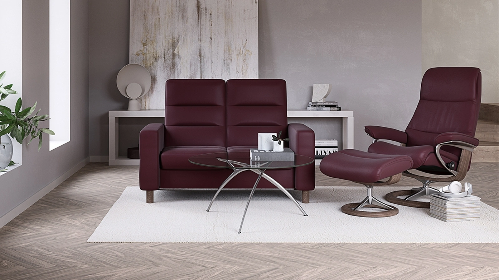 Divan in pelle Wave di Stressless
