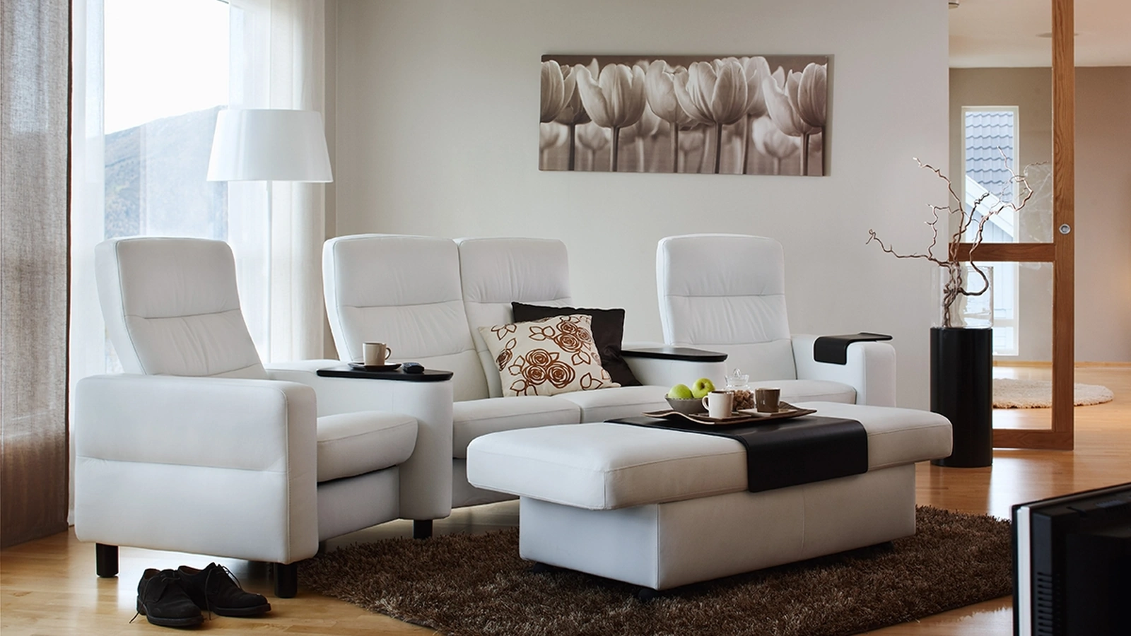 Divan in pelle Wave di Stressless