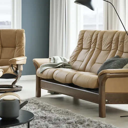 Divano lineare in pelle Windsor di Stressless