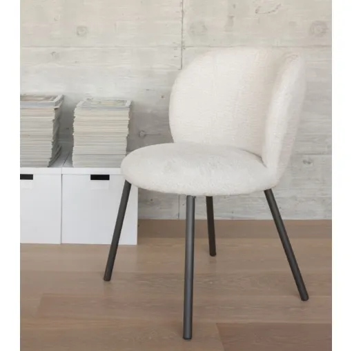 Sedia Belle in tessuto imbottito di Altacom